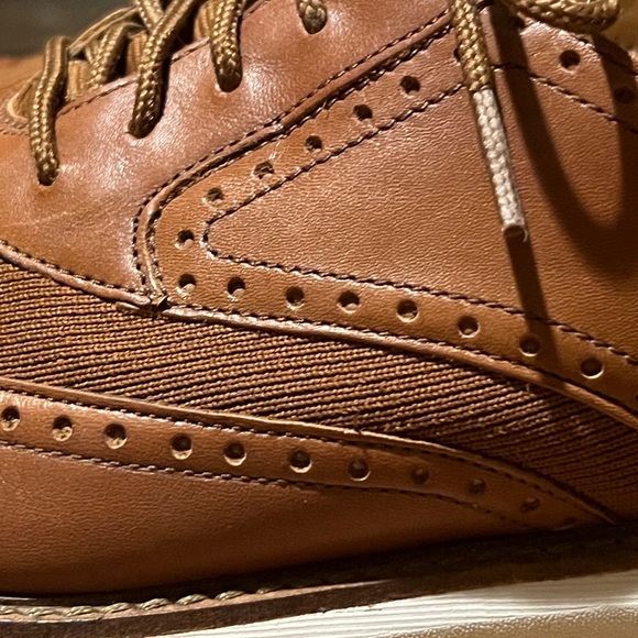 Clarks Mens Brantin Wing Brown Leather Casual Oxford Sneaker Shoes Sz 10 M - Picture 12 of 13